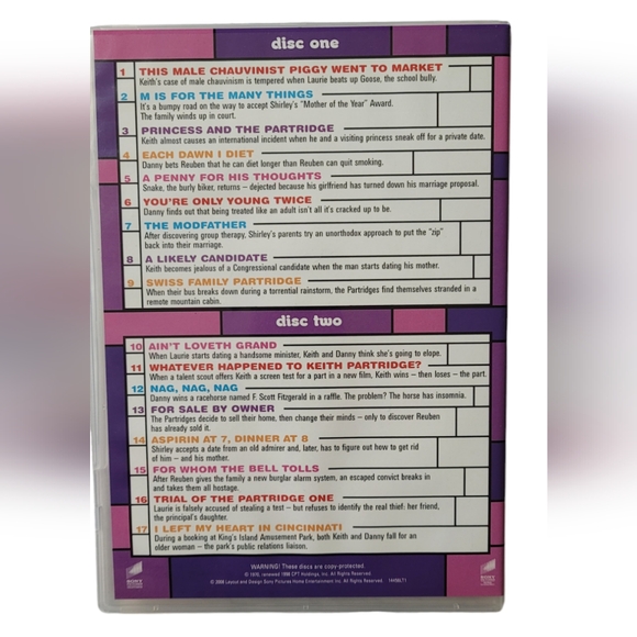 The Partridge Family DVDs - Season Three - Picture 3 of 8